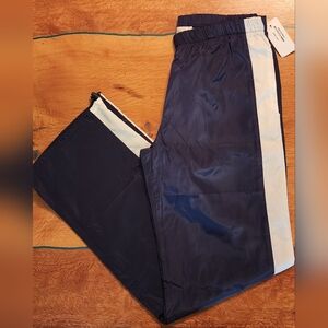 Full Tilt Navy Track Pants with White Stripe